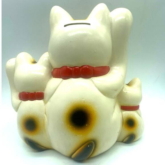 Tokoname‎ ware Maneki Neko, Japan's beloved beckoning cats good fortune Bank 50s - Picture 3 of 8